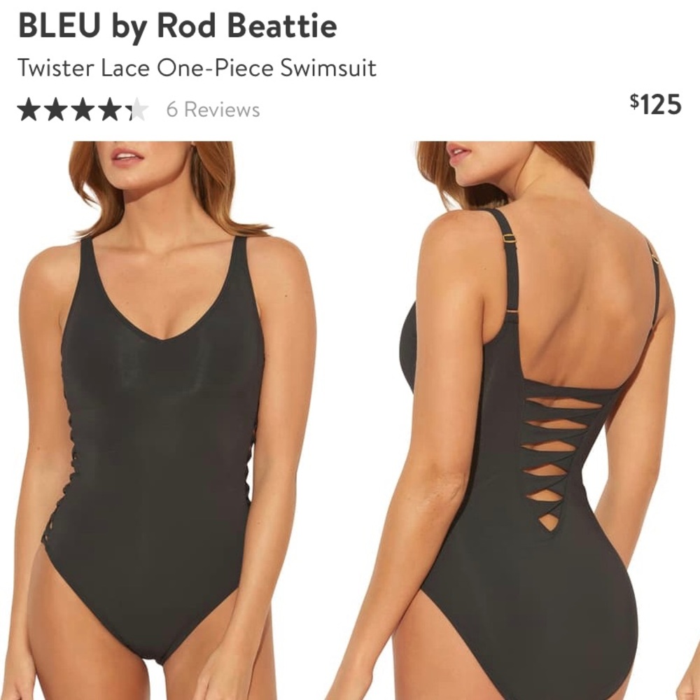 Bleu by Rod Beattie One Piece Swimsuit Sz 6